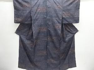 大特価品　鳳凰模様織り出し本場泥大島紬着物(7マルキ)